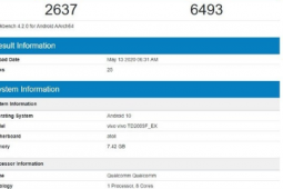 Geekbench數(shù)據(jù)庫(kù)上出現(xiàn)一款新的vivo手機(jī)