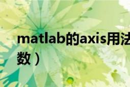 matlab的axis用法（axis matlab編程中函數(shù)）