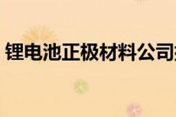 鋰電池正極材料公司排名（鋰電池正極材料）