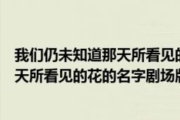 我們?nèi)晕粗滥翘焖匆?jiàn)的花的名字文案（我們?nèi)晕粗滥翘焖匆?jiàn)的花的名字劇場(chǎng)版）