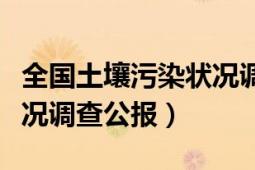 全國土壤污染狀況調查報告（全國土壤污染狀況調查公報）