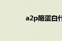 a2p酪蛋白什么意思（A2P）