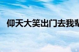 仰天大笑出門去我輩豈是蓬蒿人（仰融案）