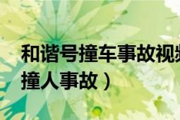 和諧號撞車事故視頻（1023廣東和諧號列車撞人事故）