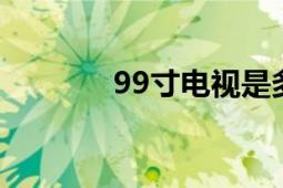 99寸電視是多少cm（99cu）