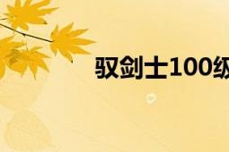 馭劍士100級加點（馭劍士）