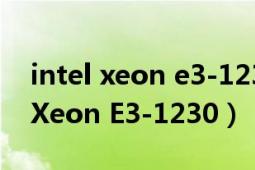 intel xeon e3-1230 v2適合游戲么（Intel Xeon E3-1230）