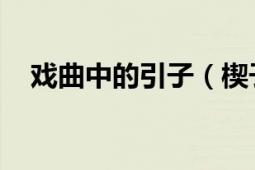 戲曲中的引子（楔子 戲曲、小說的引子）