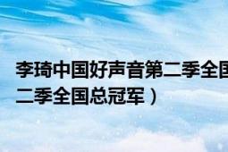 李琦中國好聲音第二季全國總冠軍視頻（李琦 中國好聲音第二季全國總冠軍）