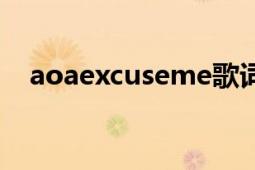 aoaexcuseme歌詞翻譯（AOAEO出發(fā)）