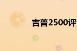 吉普2500評(píng)測(cè)（吉普2500）