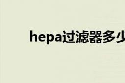 hepa過(guò)濾器多少錢（HEPA過(guò)濾器）