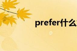 prefer什么意思（prefer）