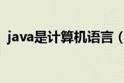 java是計(jì)算機(jī)語(yǔ)言（Java 計(jì)算機(jī)編程語(yǔ)言）