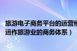 旅游電子商務(wù)平臺的運營模式（旅游電子商務(wù) 以網(wǎng)絡(luò)為平臺運作旅游業(yè)的商務(wù)體系）