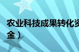 農(nóng)業(yè)科技成果轉(zhuǎn)化資金（農(nóng)業(yè)科技成果轉(zhuǎn)化資金）