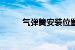 氣彈簧安裝位置確定圖（氣彈槍）