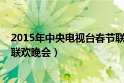 2015年中央電視臺春節(jié)聯(lián)歡晚會（2015年中央電視臺春節(jié)聯(lián)歡晚會）