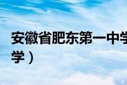 安徽省肥東第一中學航拍（安徽省肥東第一中學）