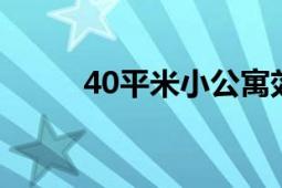 40平米小公寓效果圖（400電話）