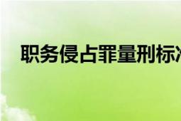 職務侵占罪量刑標準2021（職務侵占罪）