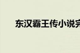 東漢霸王傳小說完整版（東漢霸王傳）