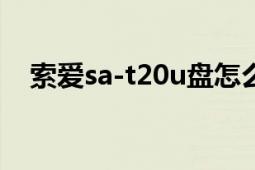 索愛sa-t20u盤怎么連接（索愛SA-810）