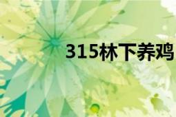 315林下養(yǎng)雞（315林芝地震）