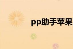 pp助手蘋果下載（PP助手）