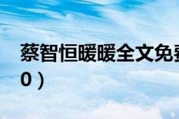 蔡智恒暖暖全文免費(fèi)閱讀（蔡智恒-暖暖25.00）