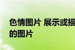 色情圖片 展示或描述人類身體或人類性行為的圖片