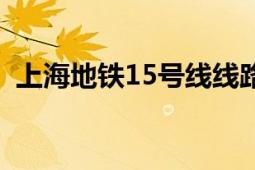 上海地鐵15號線線路圖（上海地鐵15號線）