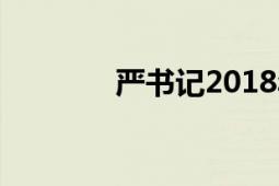 嚴書記2018年十大反腐熱詞