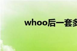 whoo后一套多少錢（whoo后）