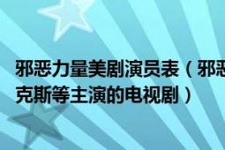 邪惡力量美劇演員表（邪惡力量 美國(guó)賈德帕達(dá)里克、詹森阿克斯等主演的電視劇）