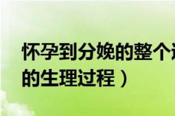 懷孕到分娩的整個(gè)過(guò)程（妊娠 從受孕至分娩的生理過(guò)程）