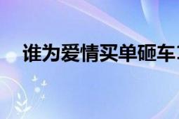 誰為愛情買單砸車13集（誰為愛情買單）