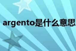 argento是什么意思（argento是什么意思）