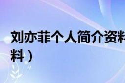 劉亦菲個人簡介資料（劉亦菲個人檔案詳細(xì)資料）