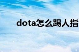 dota怎么踢人指令（dota怎么踢人）