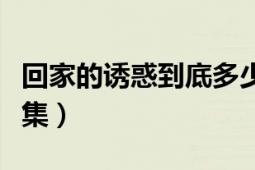 回家的誘惑到底多少集（回家的誘惑一共有幾集）