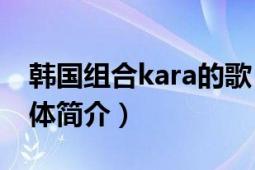 韓國組合kara的歌（韓國組合Kara成員的具體簡介）