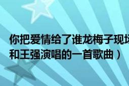 你把愛情給了誰龍梅子現(xiàn)場版（你把愛情給了誰 歌手龍梅子和王強演唱的一首歌曲）