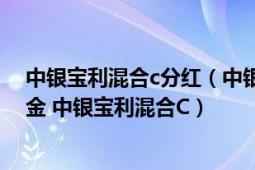 中銀寶利混合c分紅（中銀寶利靈活配置混合型證券投資基金 中銀寶利混合C）