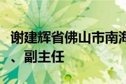 謝建輝省佛山市南海區(qū)行政服務中心黨組成員、副主任