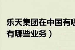 樂天集團(tuán)在中國(guó)有哪些業(yè)務(wù)（樂天集團(tuán)在中國(guó)有哪些業(yè)務(wù)）