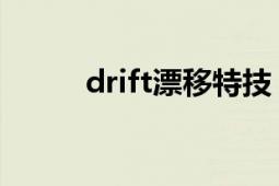 drift漂移特技（drift 賽車(chē)術(shù)語(yǔ)）