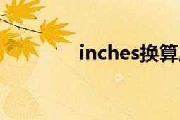 inches換算厘米（Inches）