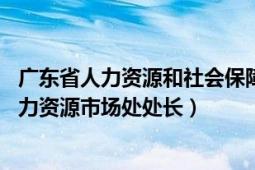 廣東省人力資源和社會(huì)保障廳廳長(zhǎng)（林國(guó)斌 廣東省人社廳人力資源市場(chǎng)處處長(zhǎng)）