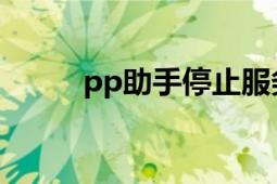 pp助手停止服務(wù)（PP助手PC版）